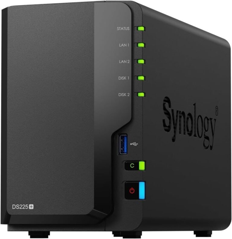 Servidor Nas Storage Synology Diskstation Ds225+ Com 2 Baias